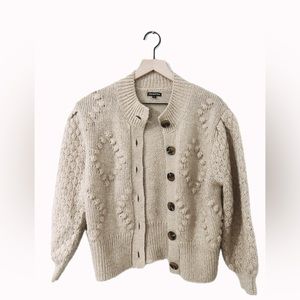 Who What Wear Cardigan Tan Size Small